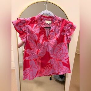 Pinch Red and Pink Floral Top